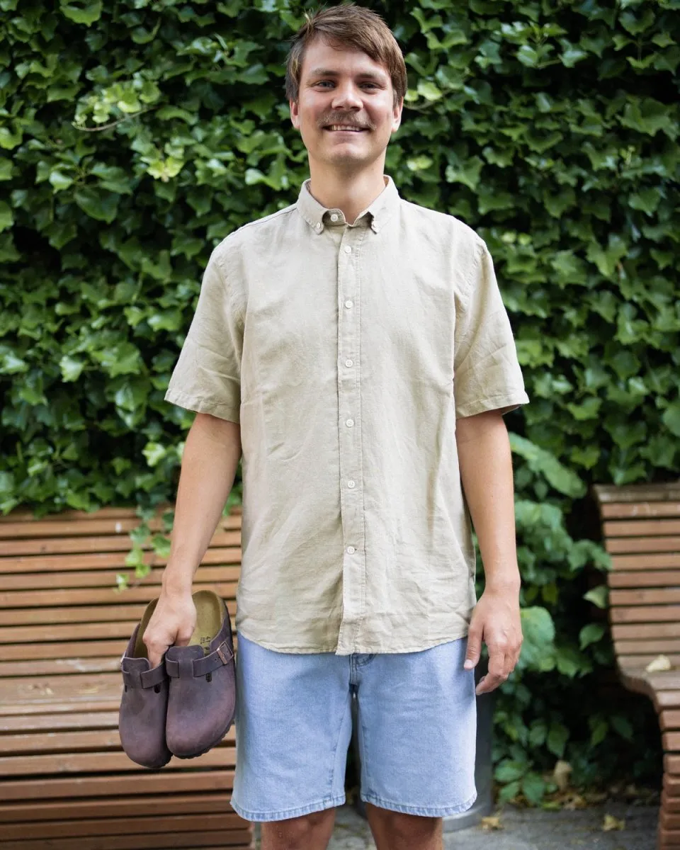 Mikkel Linen Shirt - Sand