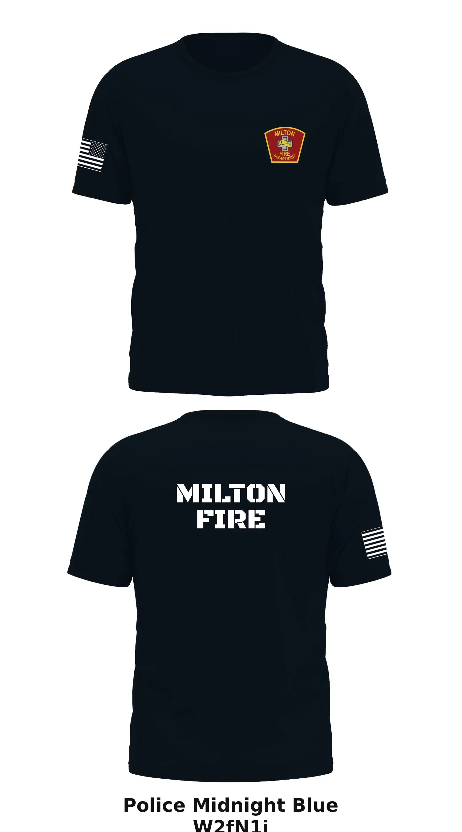 Milton Fire Department  Store 1 Core Men's SS Performance Tee - W2fN1i