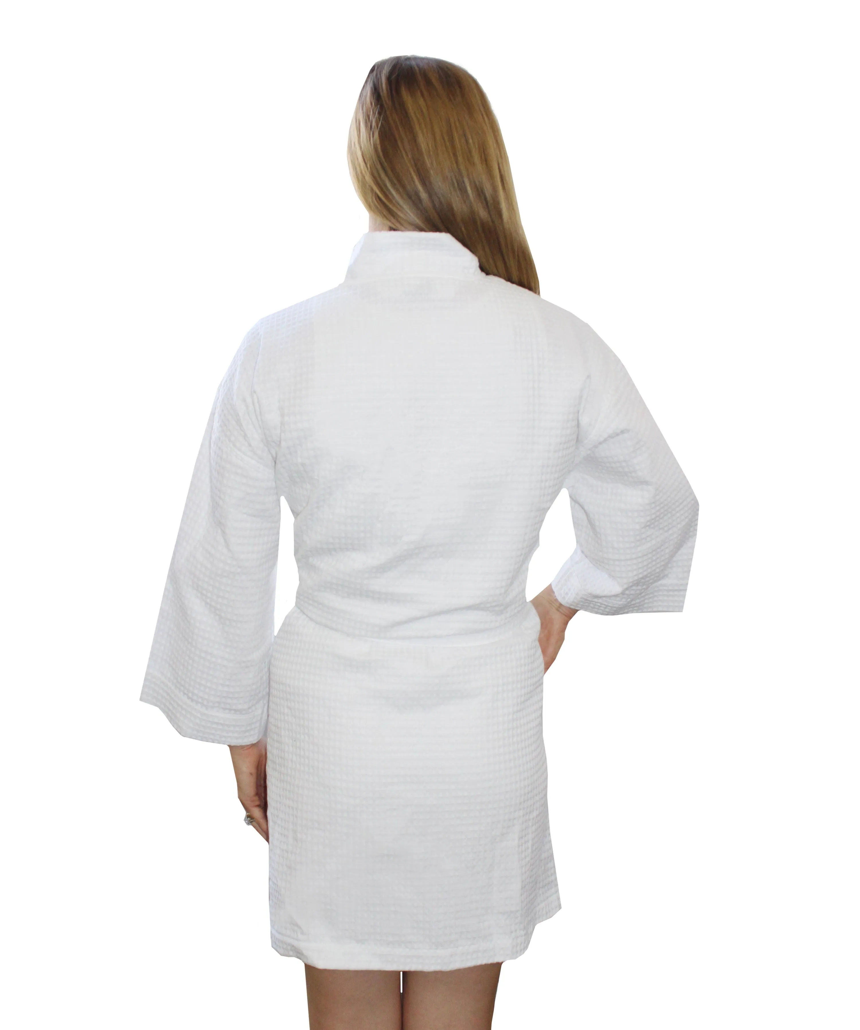 National Panhellenic Conference Waffle Weave Kimono Bathrobe