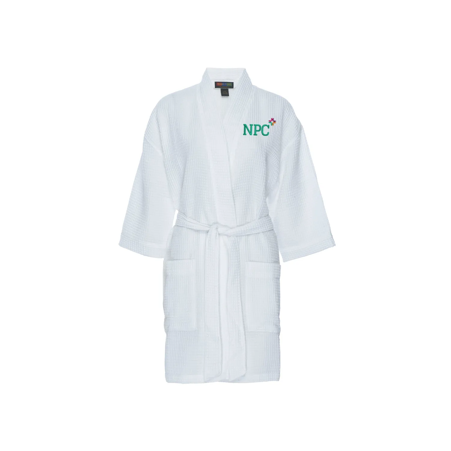 National Panhellenic Conference Waffle Weave Kimono Bathrobe