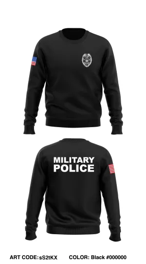 NAVAL STATION NORFOLK POLICE DEPARTMENT STORE 1 Store 2 Core Men's Crewneck Performance Sweatshirt - sS2tKX