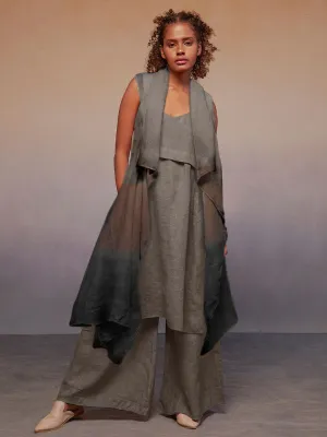 Ombre Grey Charcoal Kimono