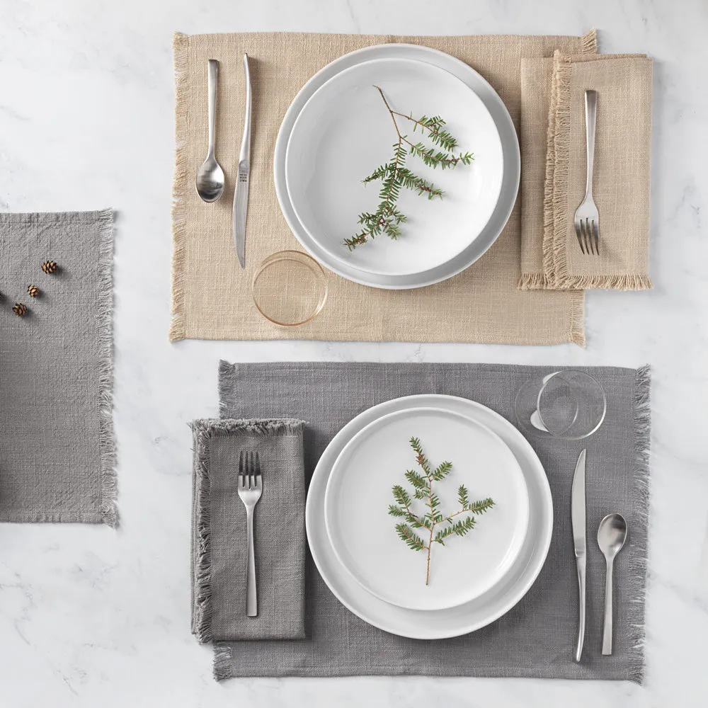 Organic Cotton Grey Napkins (Set of 4)