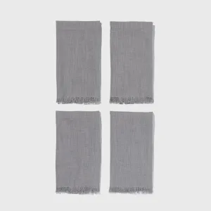 Organic Cotton Grey Napkins (Set of 4)