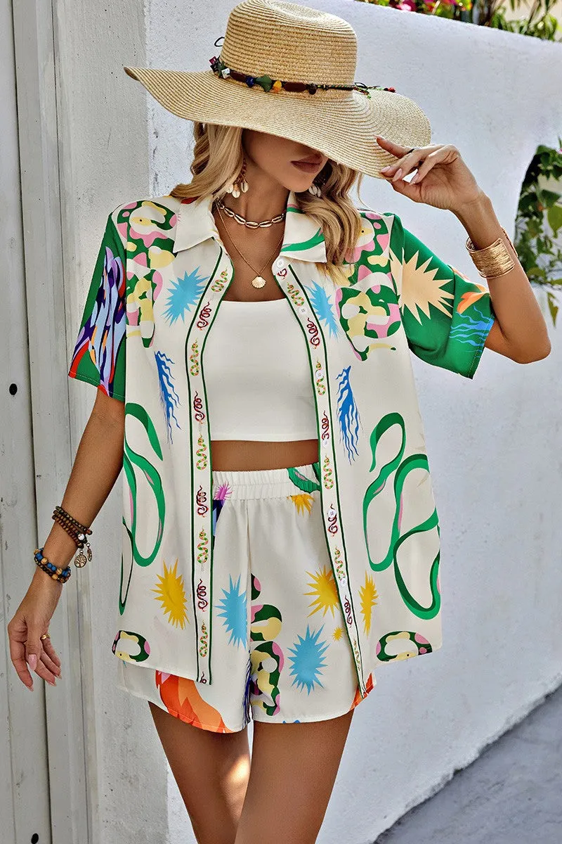 Painter's Paradise Shirt & Shorts Set