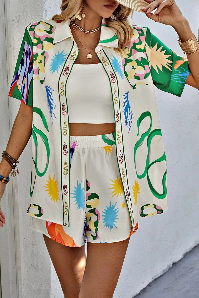 Painter's Paradise Shirt & Shorts Set