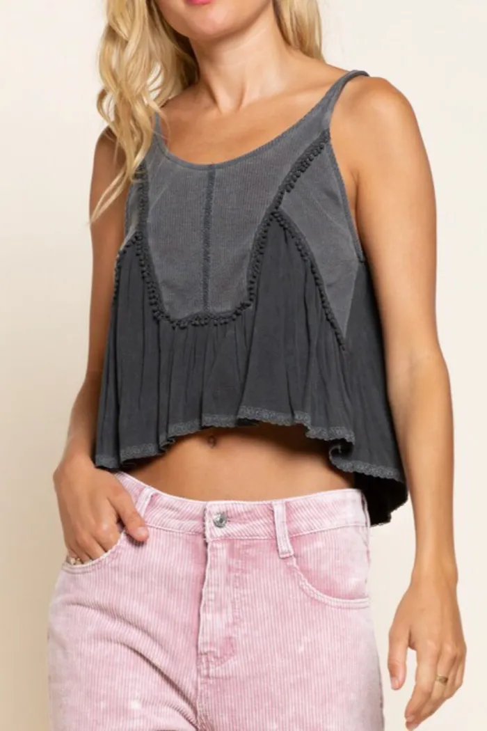 Paneled Crop Tank