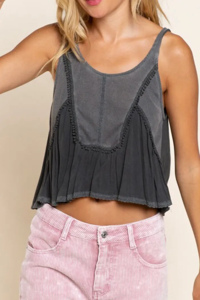 Paneled Crop Tank