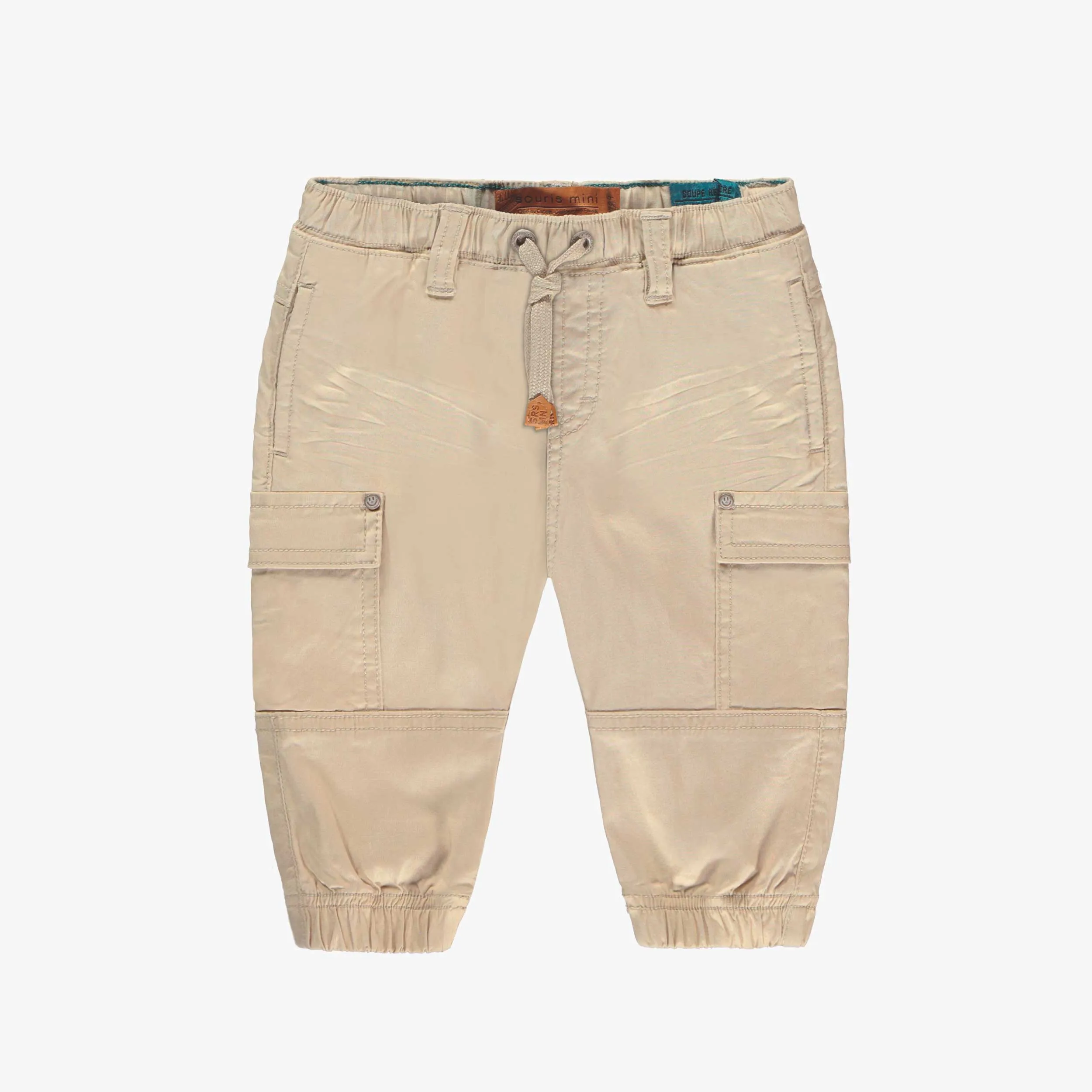 Pantalon beige avec poches cargo, bébé || Beige pants with cargo pockets, baby