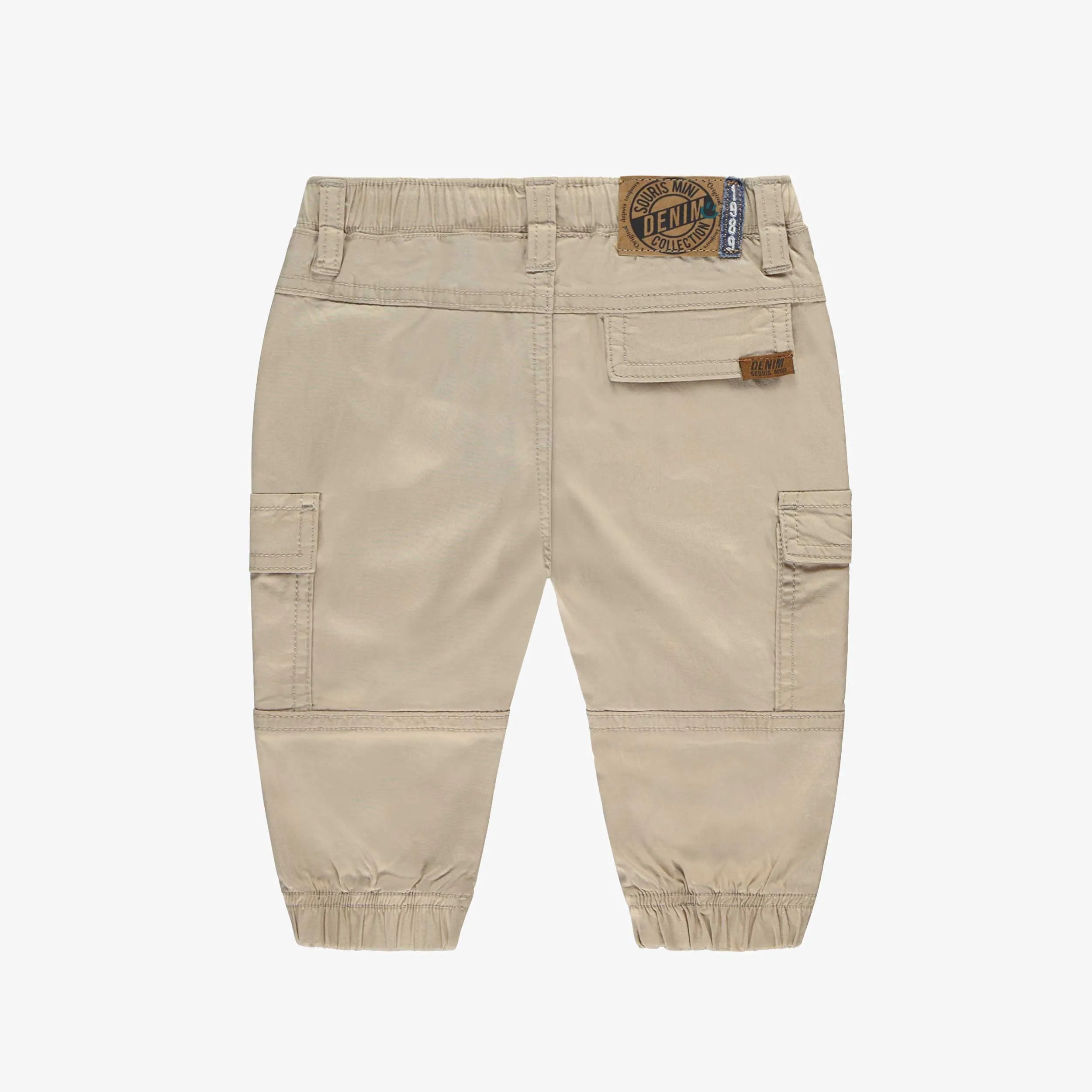Pantalon beige avec poches cargo, bébé || Beige pants with cargo pockets, baby