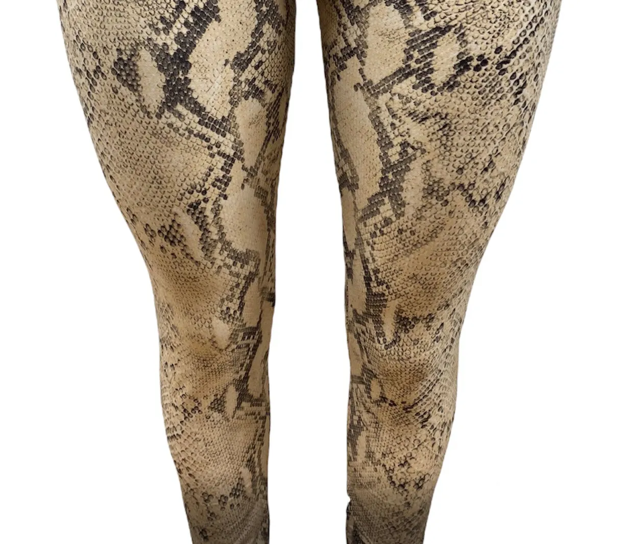 Plus 1X3X Leggings"Beige Python"