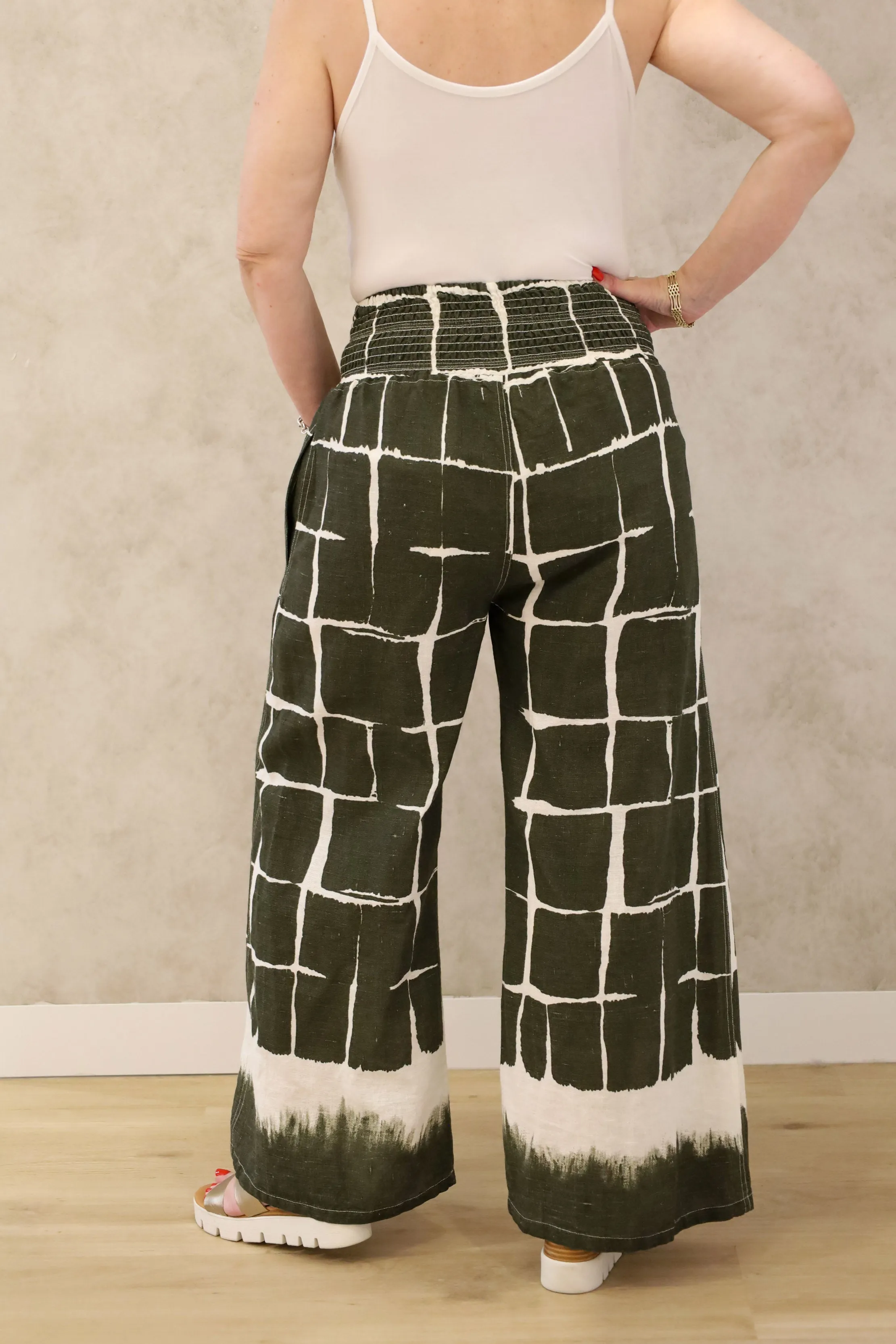 Rayna Linen Pant in Khaki