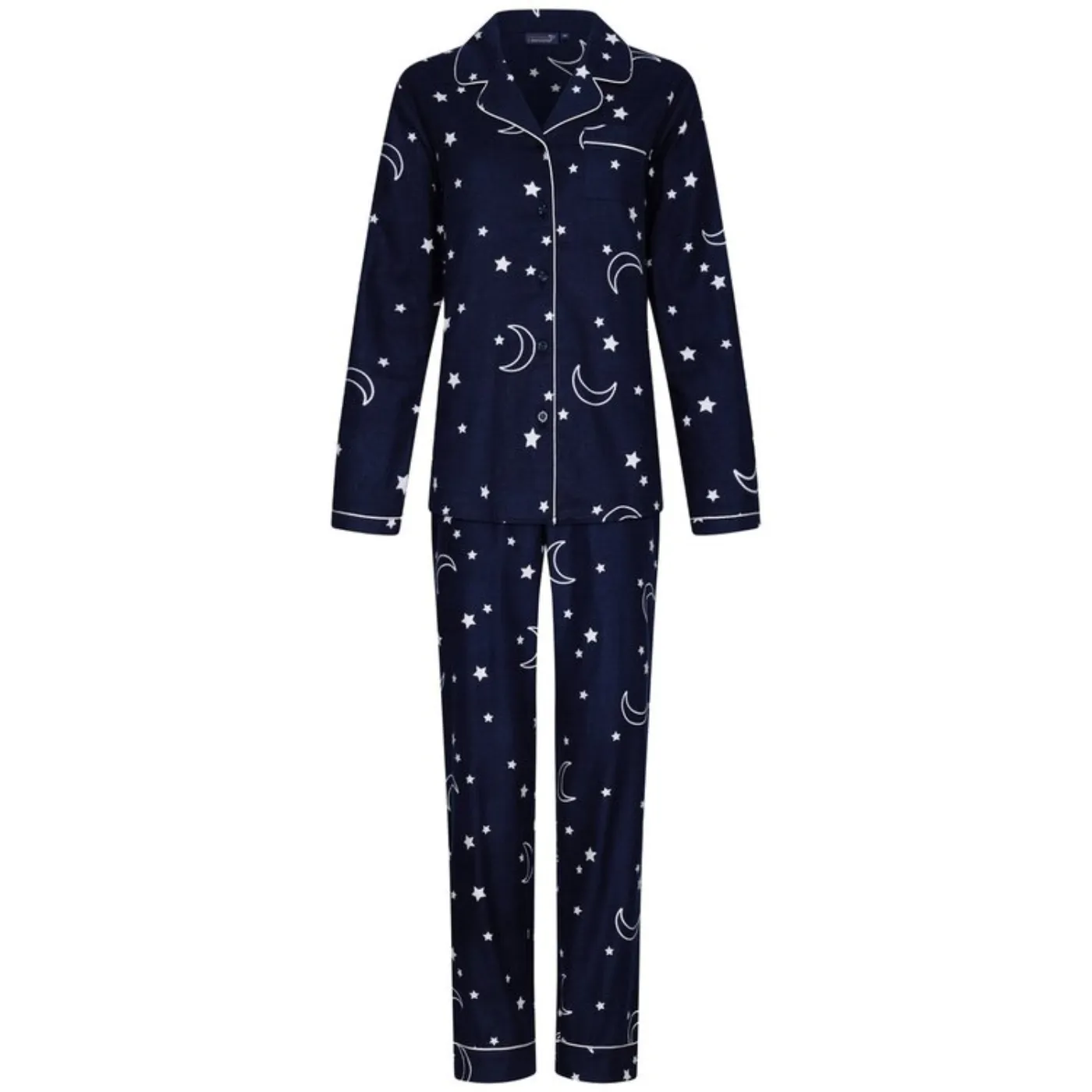Rebelle by Pastunette Moon and Star Button Up Pyjamas