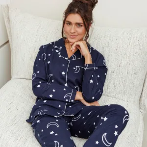 Rebelle by Pastunette Moon and Star Button Up Pyjamas