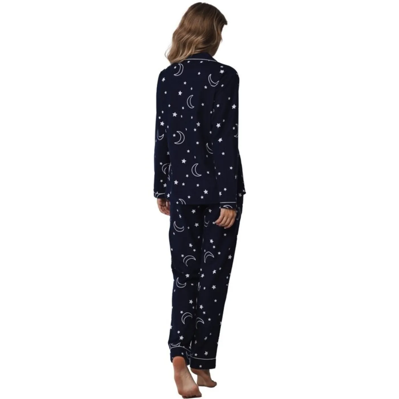 Rebelle by Pastunette Moon and Star Button Up Pyjamas