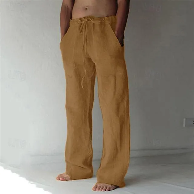 Record-breaking sale Beach Pants Worldwide availability Pants Men's Casual Baggy Pants Trousers Summer