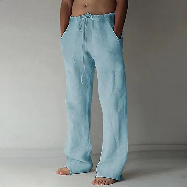 Record-breaking sale Beach Pants Worldwide availability Pants Men's Casual Baggy Pants Trousers Summer