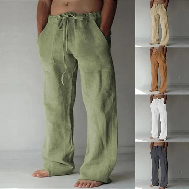 Record-breaking sale Beach Pants Worldwide availability Pants Men's Casual Baggy Pants Trousers Summer