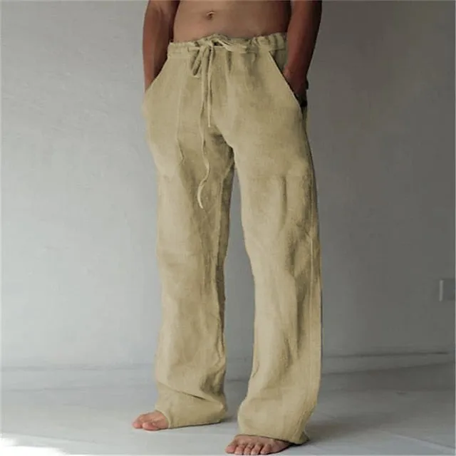 Record-breaking sale Beach Pants Worldwide availability Pants Men's Casual Baggy Pants Trousers Summer