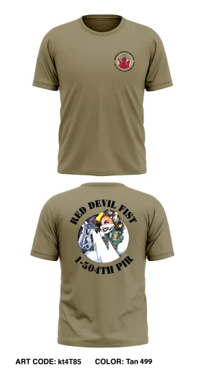 Red Devil FIST, 1-504th PIR Store 1 Core Men's SS Performance Tee - kt4T85
