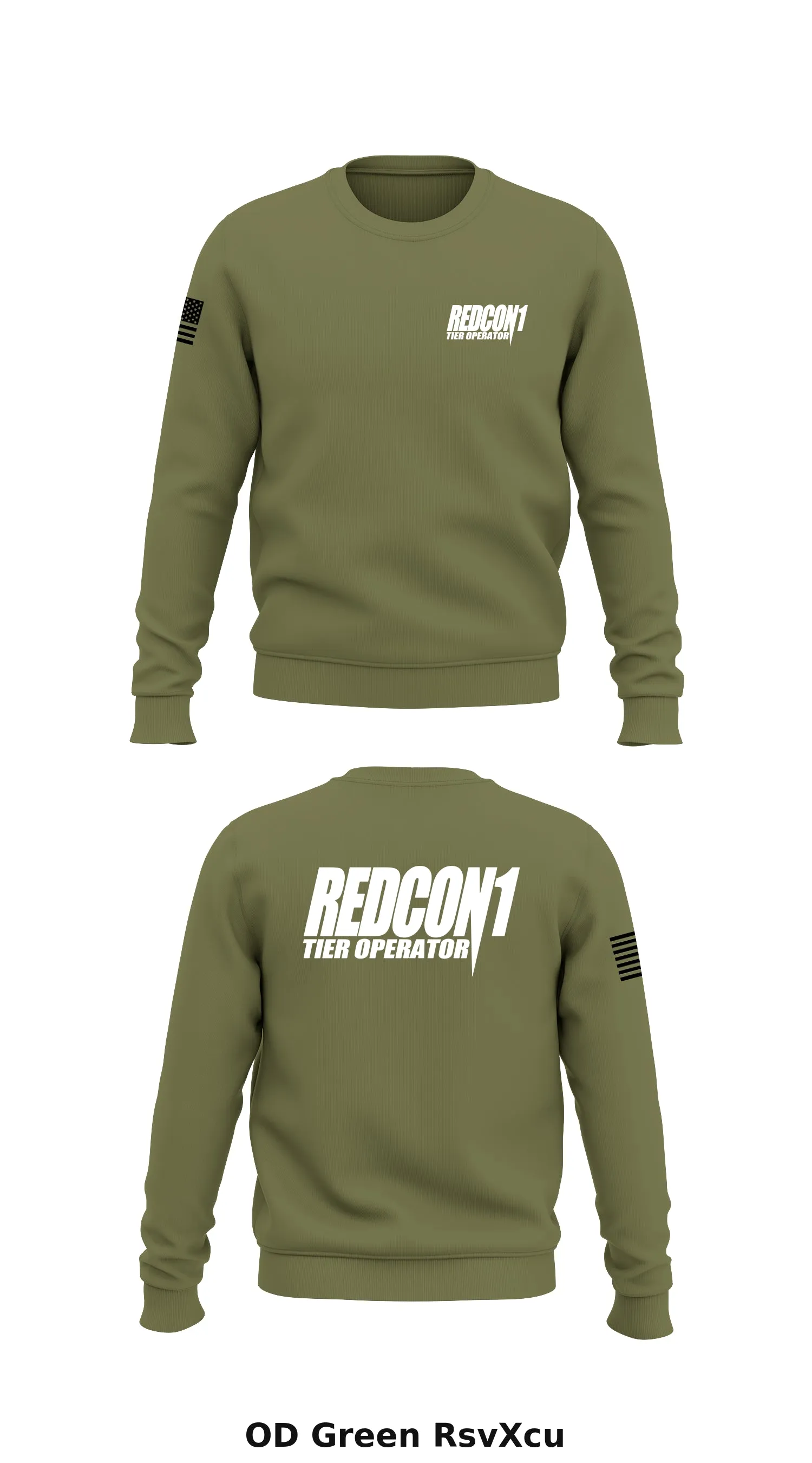 RedCon1 Tier Operators Store 1 Core Men's Crewneck Performance Sweatshirt - RsvXcu