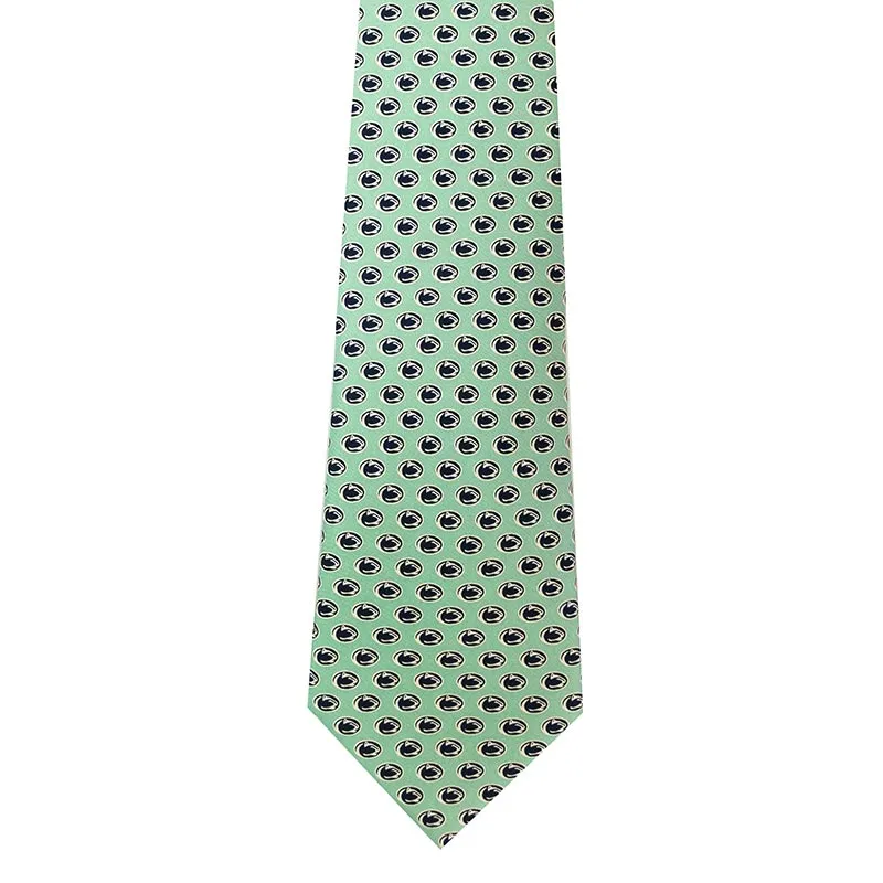 Repeating Lion Head Silk Necktie