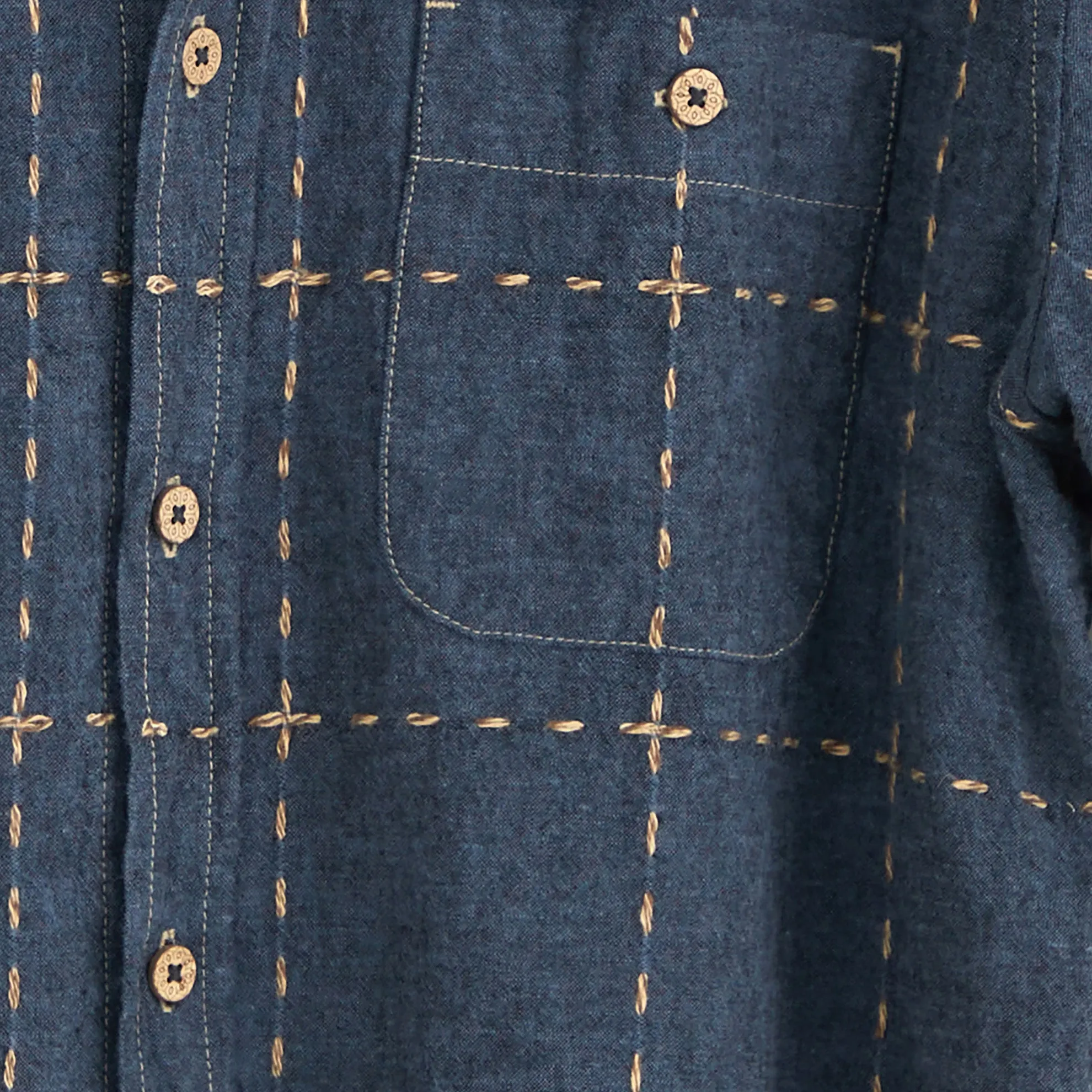 Rope Thread Windowpane Shirt - Tall