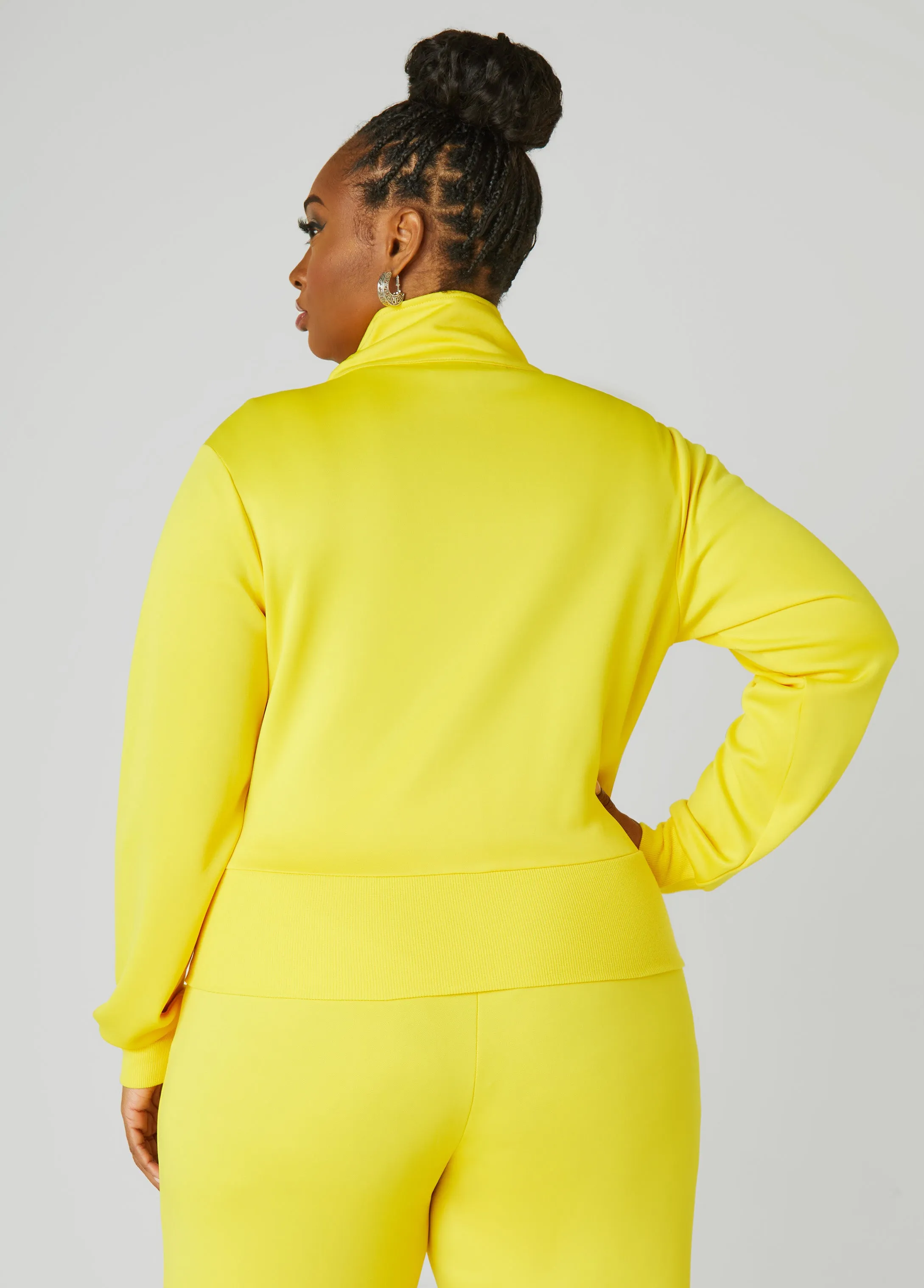 Ruffle Trimmed Track Jacket