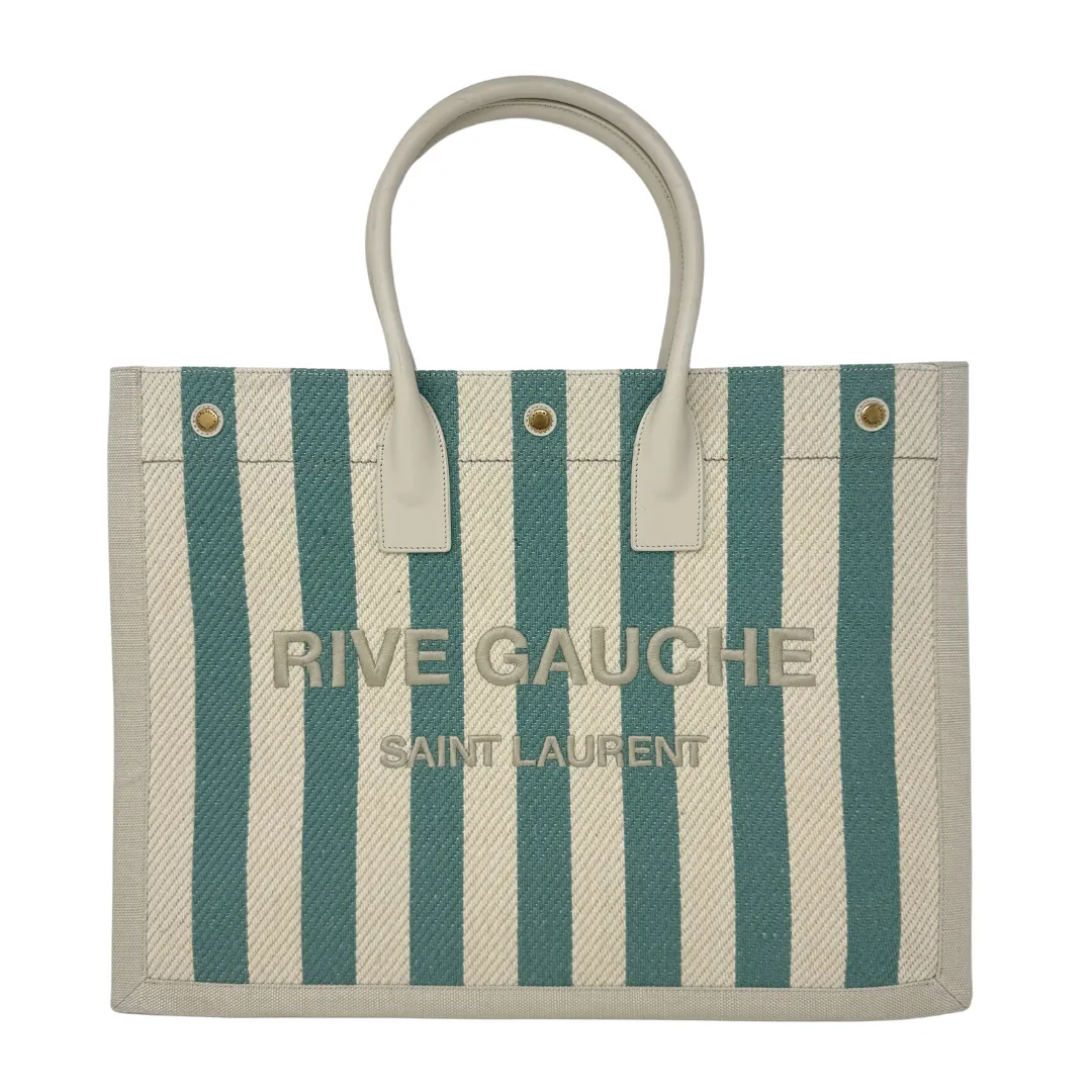 Saint Laurent Large Rive Gauche Canvas Tote