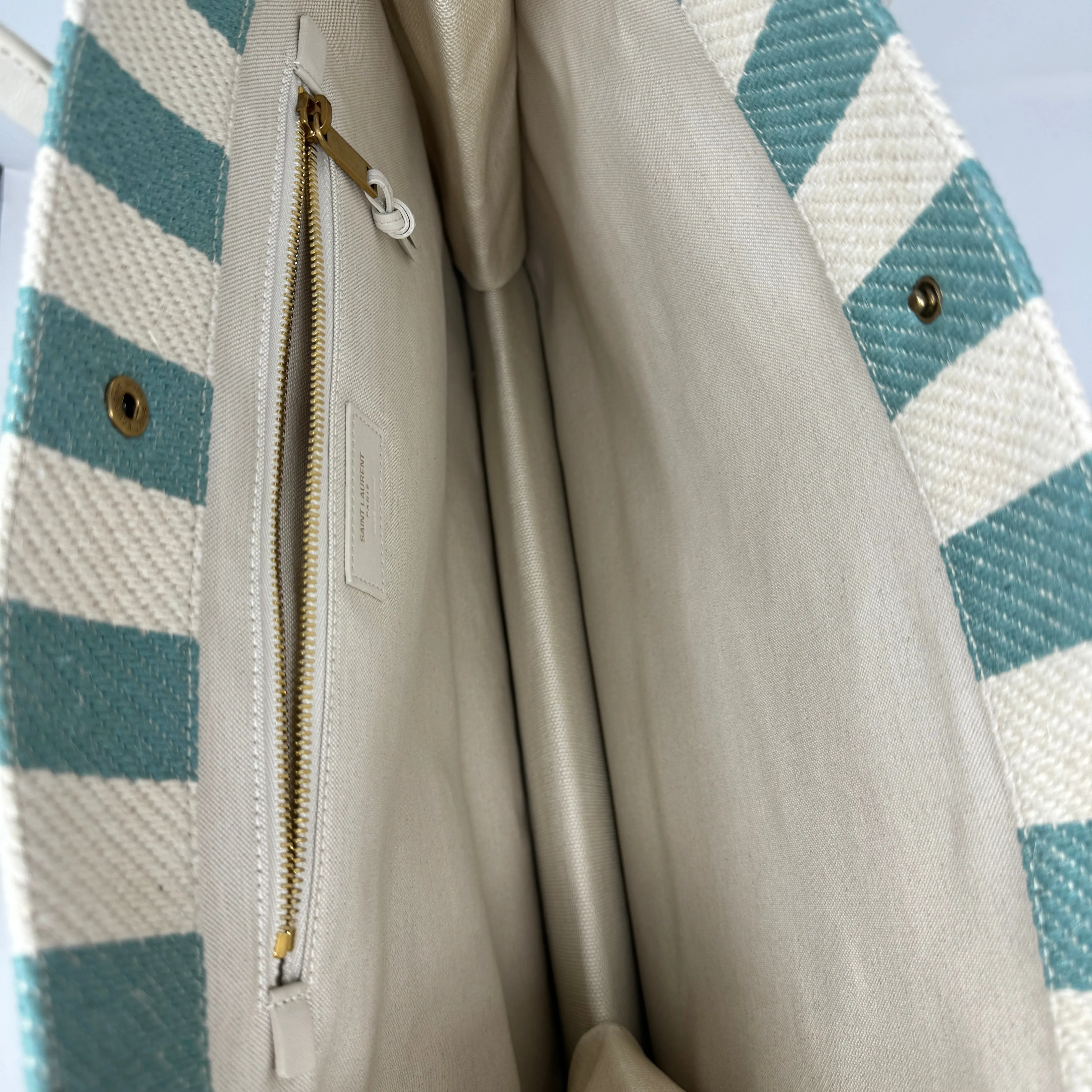 Saint Laurent Large Rive Gauche Canvas Tote