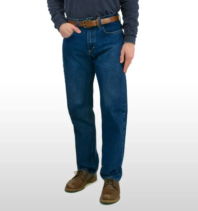 SECONDS - SECAA1873D - MEN'S CLASSIC JEAN - DARK STONEWASH - MADE IN USA