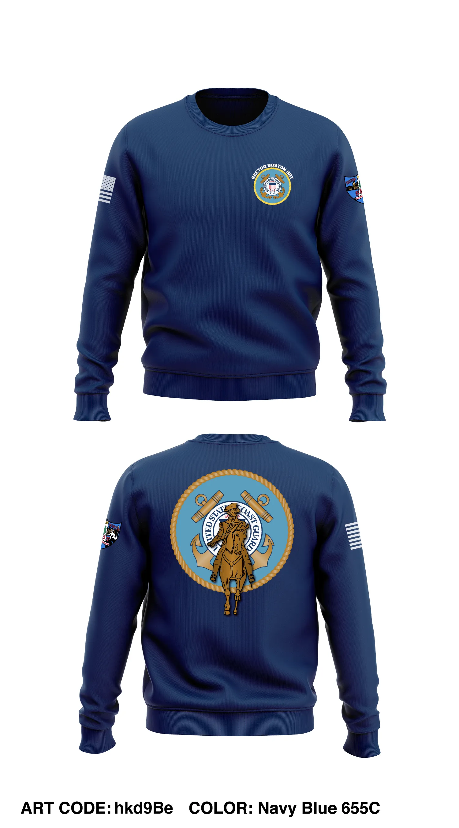 Sector Boston SBT Store 1 Core Men's Crewneck Performance Sweatshirt - hkd9Be