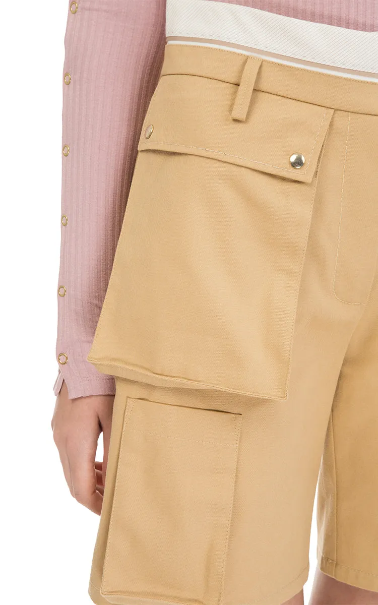 Shorts with patch pockets