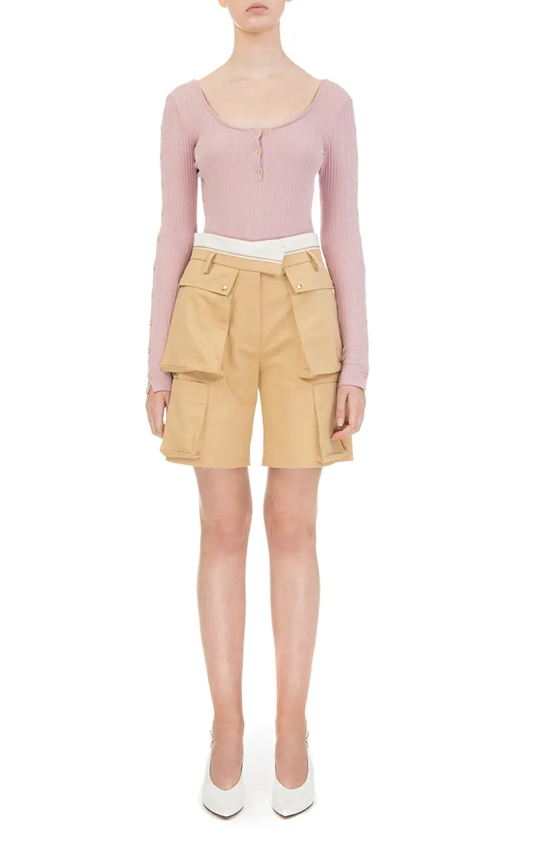 Shorts with patch pockets