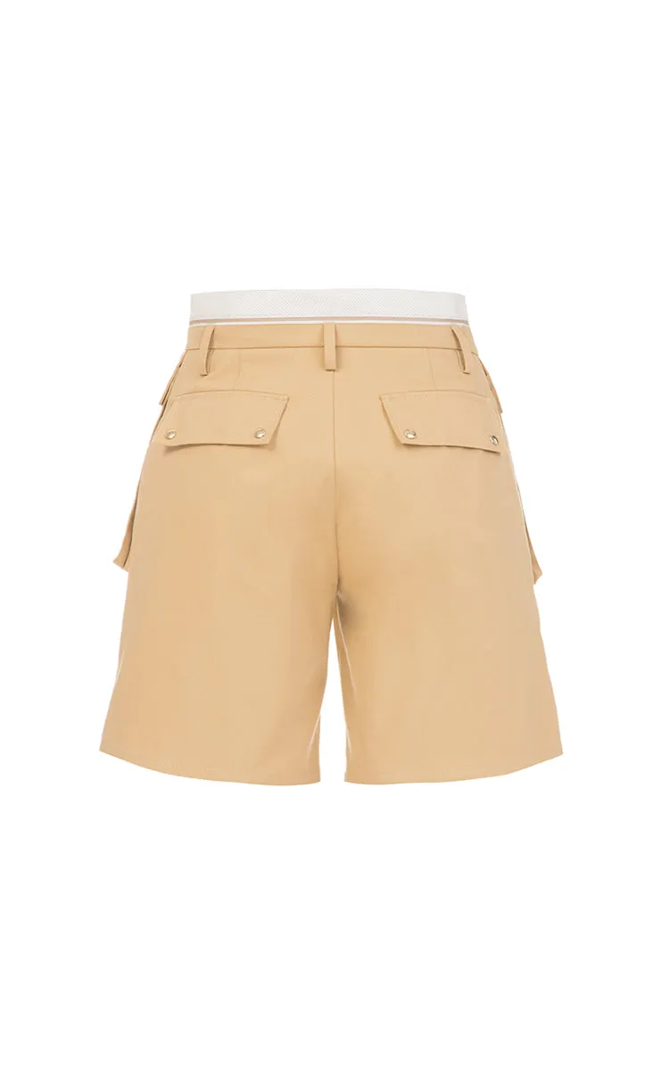 Shorts with patch pockets