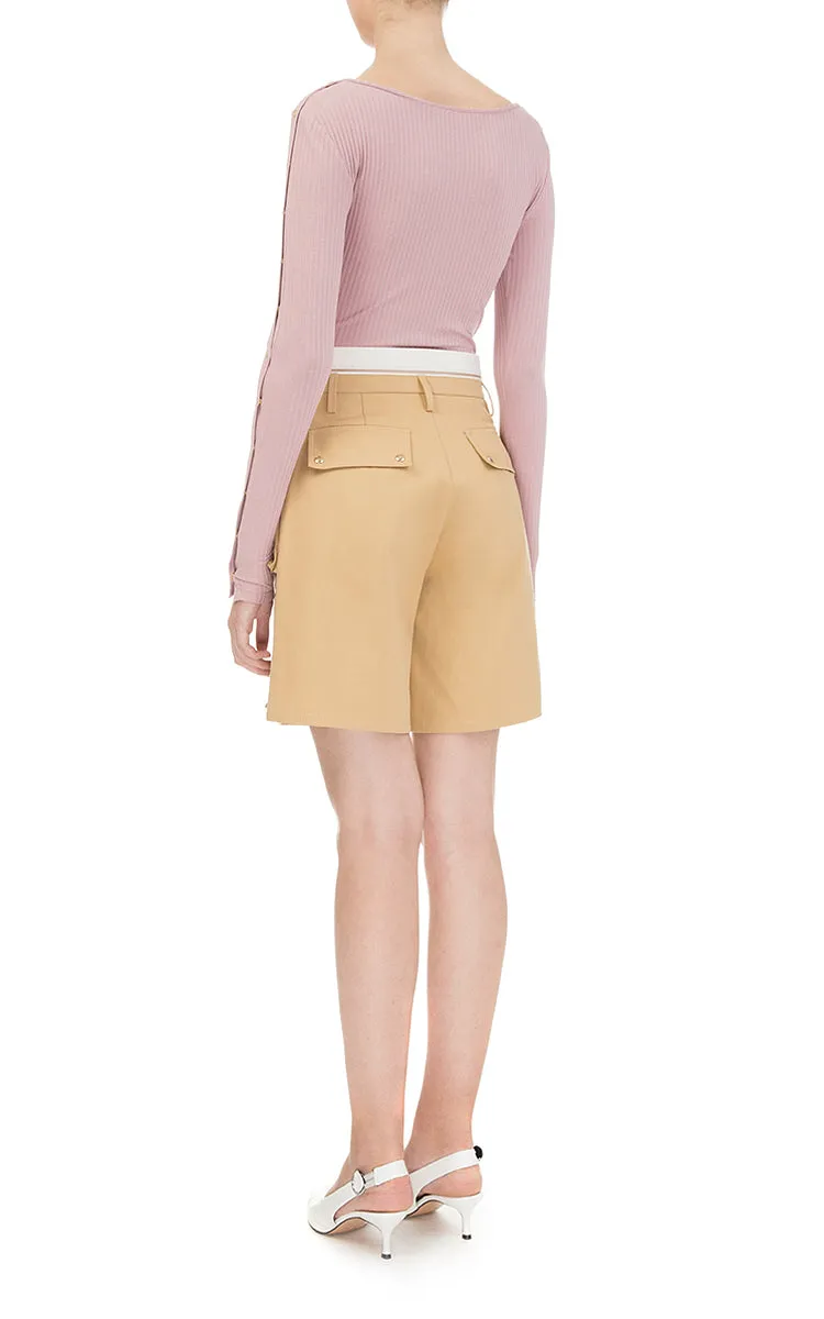 Shorts with patch pockets