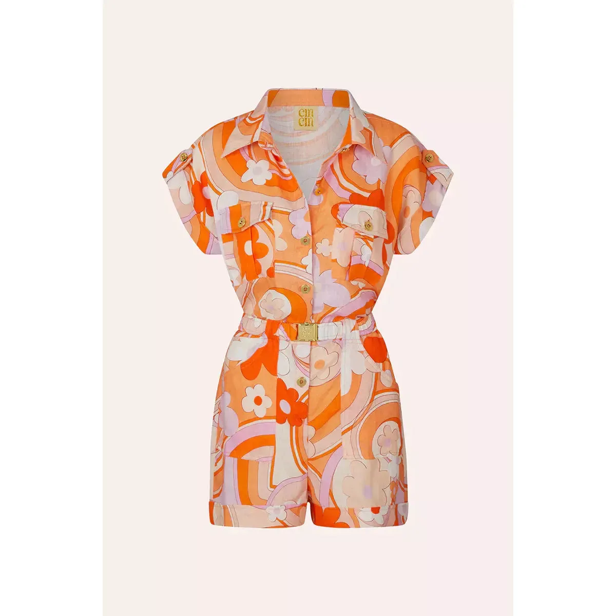 SPY LINEN PLAYSUIT