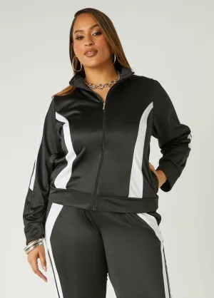 Stripe Trimmed Track Jacket