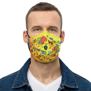 Super Hero Cats Premium Face Mask