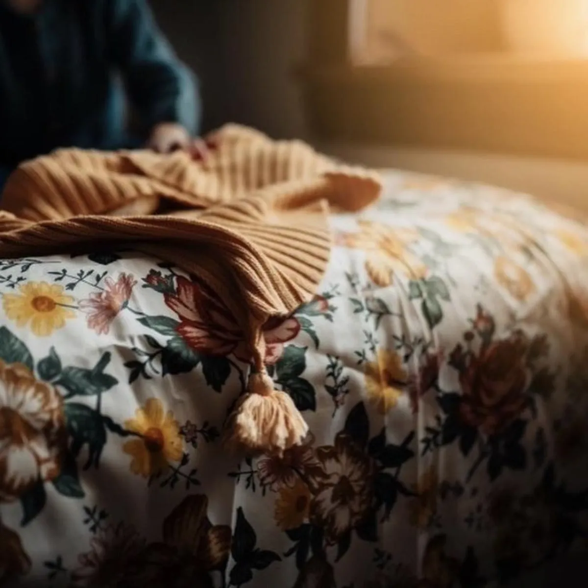 Supima Cotton Satin Bedsheets - Vintage Botanical Floral