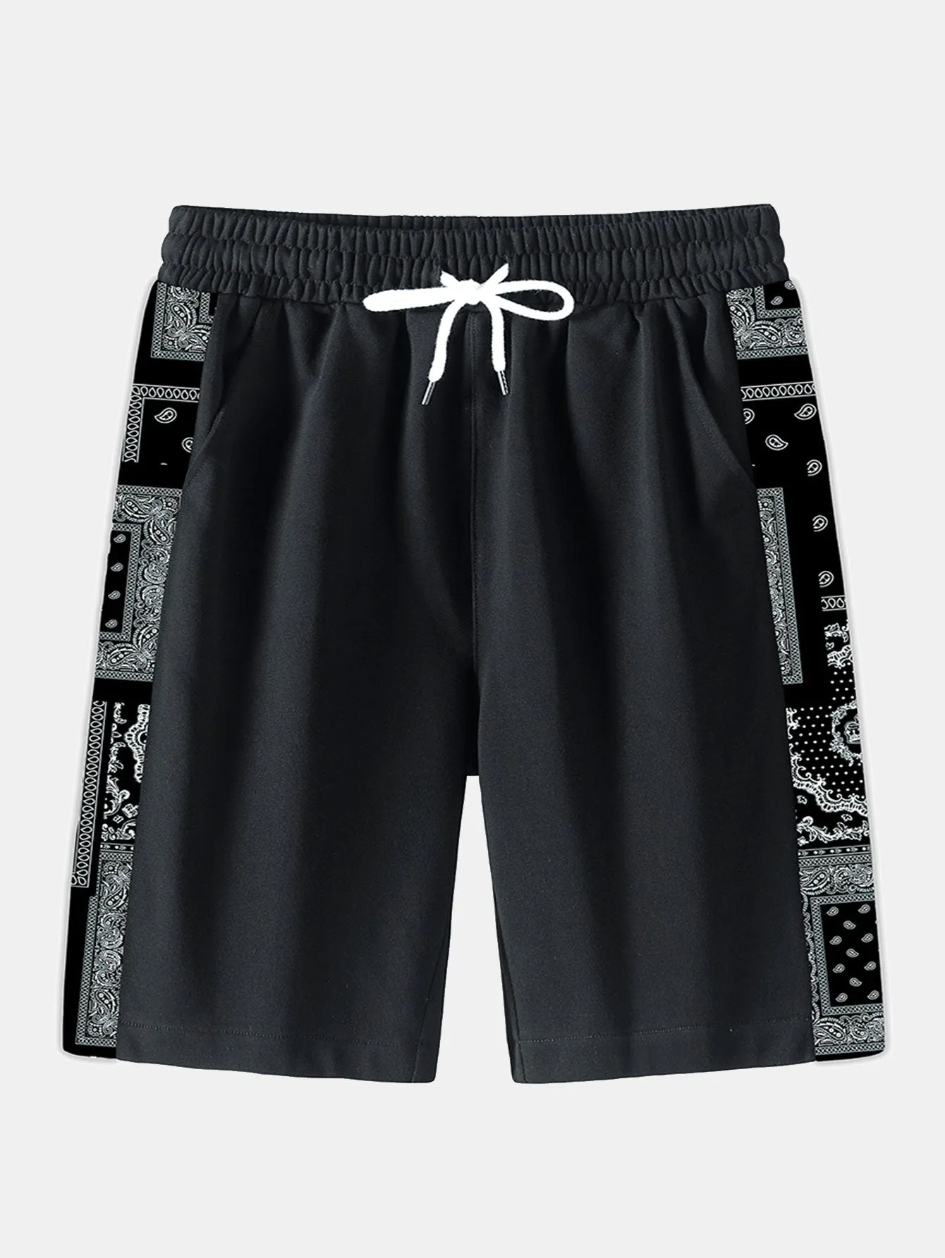 T-shirt Paisley Bandana & Paisley Paneled Jersey Shorts