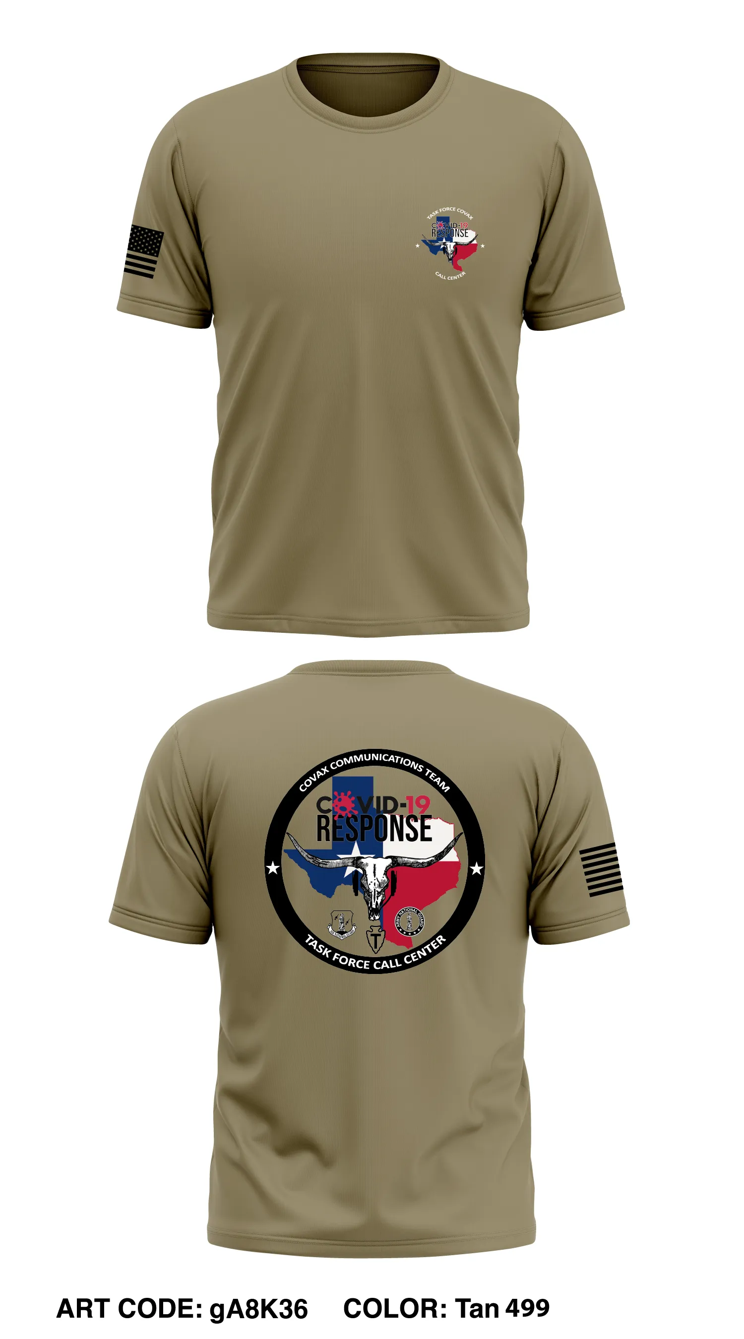 Task Force COVAX  Store 1 Core Men's SS Performance Tee - gA8K36
