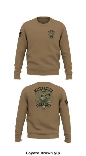 Task Force Coyote Store 1 Core Men's Crewneck Performance Sweatshirt - yip