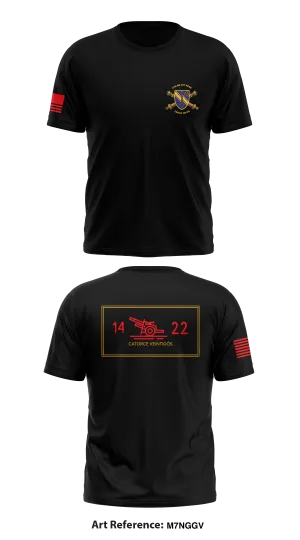 TEAM 1422, B BTRY  Store 1 Core Men's SS Performance Tee - M7NGgv