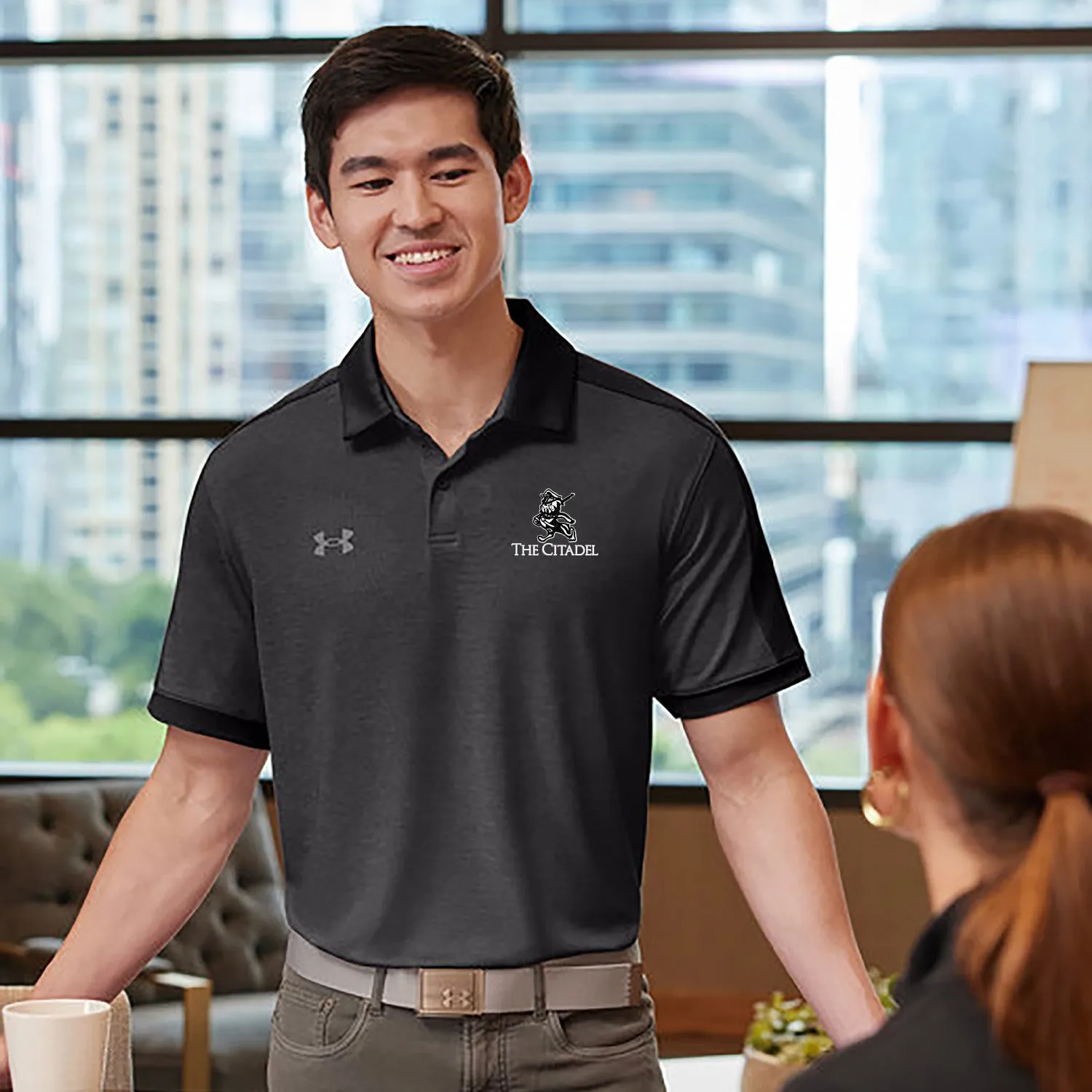 The Citadel, Marching Bulldog, Under Armour Men's Trophy Level Polo