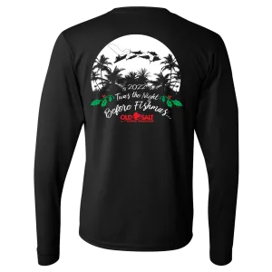 The Night Before Fishmas - Long Sleeve Performance Shirt - Black