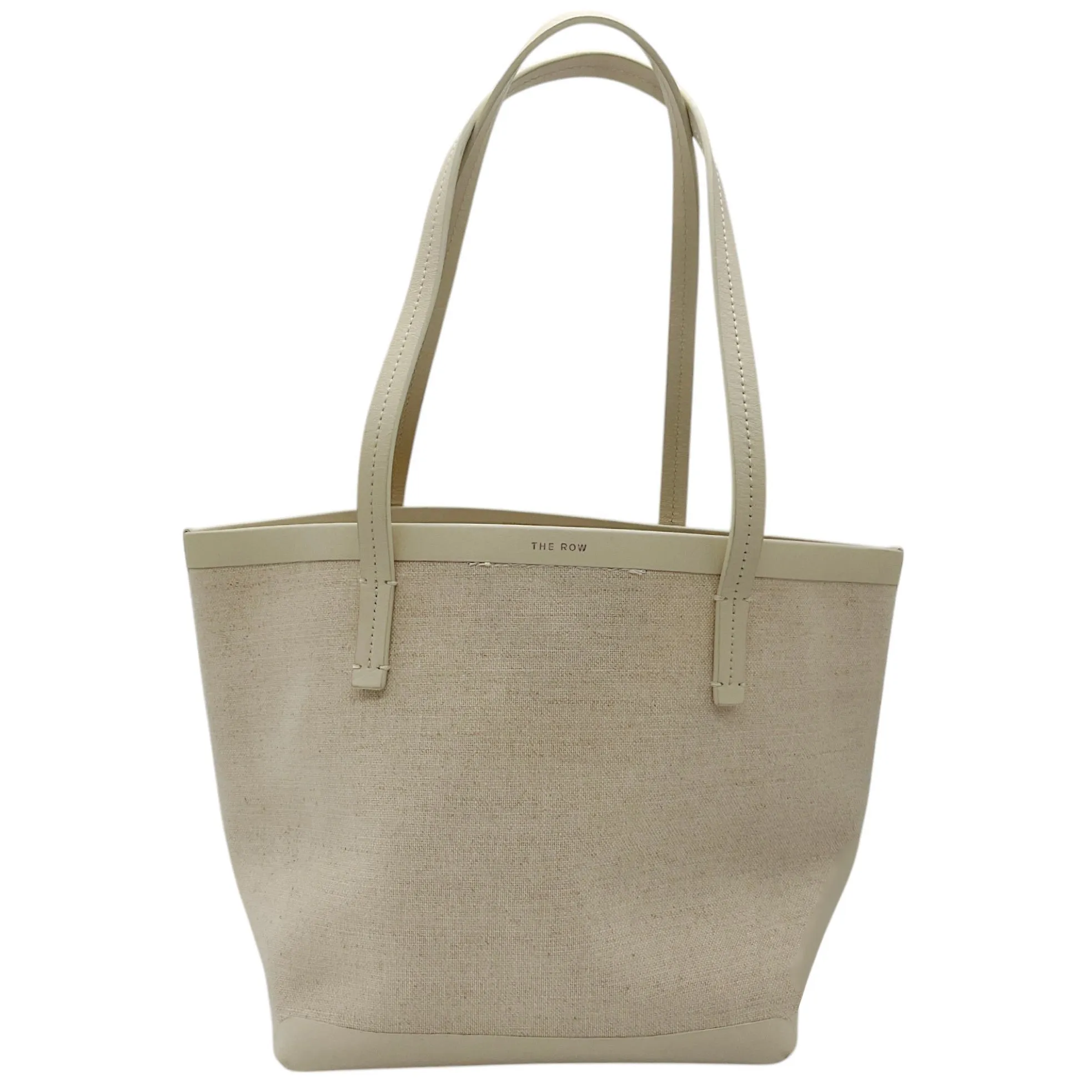 The Row Beige Mini Canvas Tote Bag