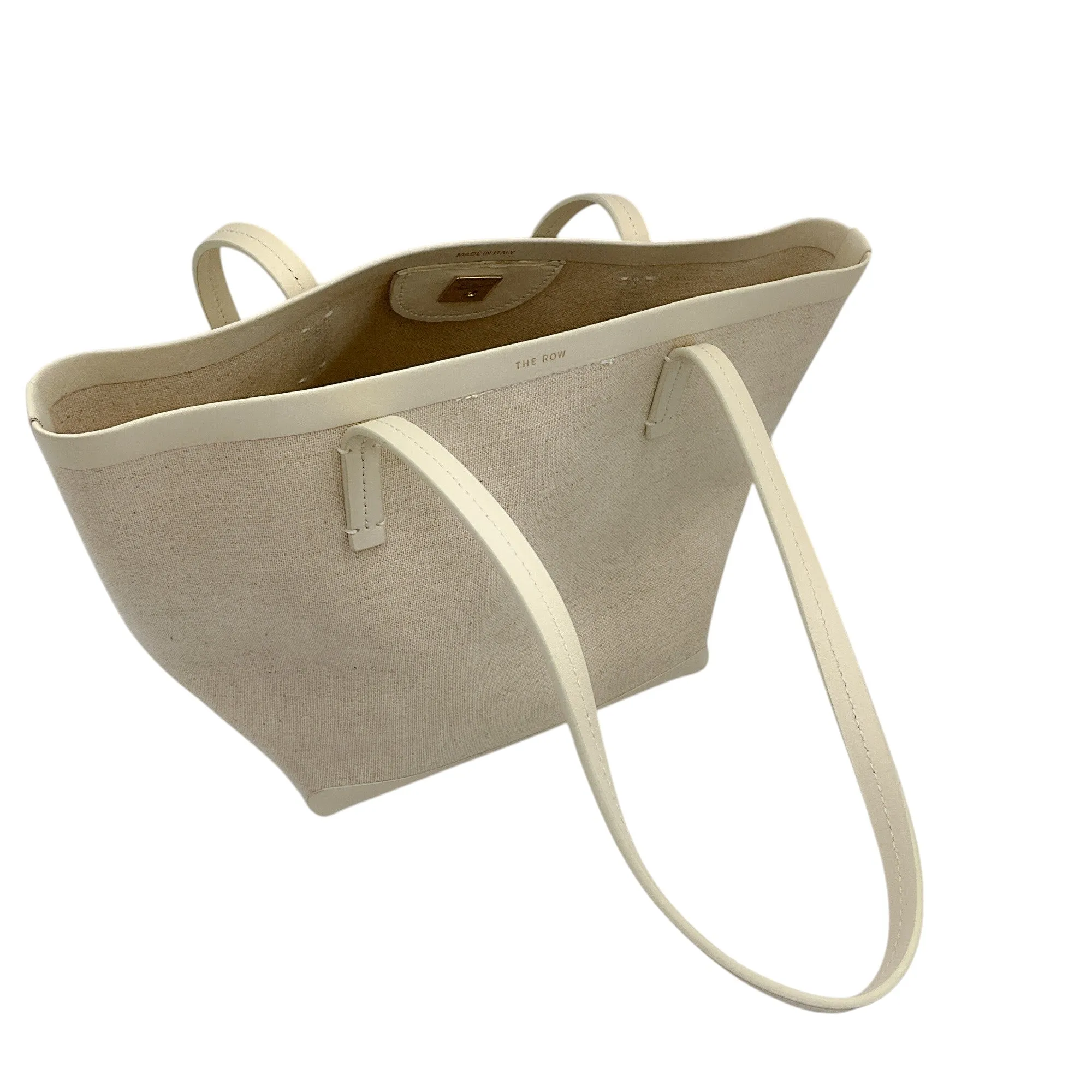 The Row Beige Mini Canvas Tote Bag