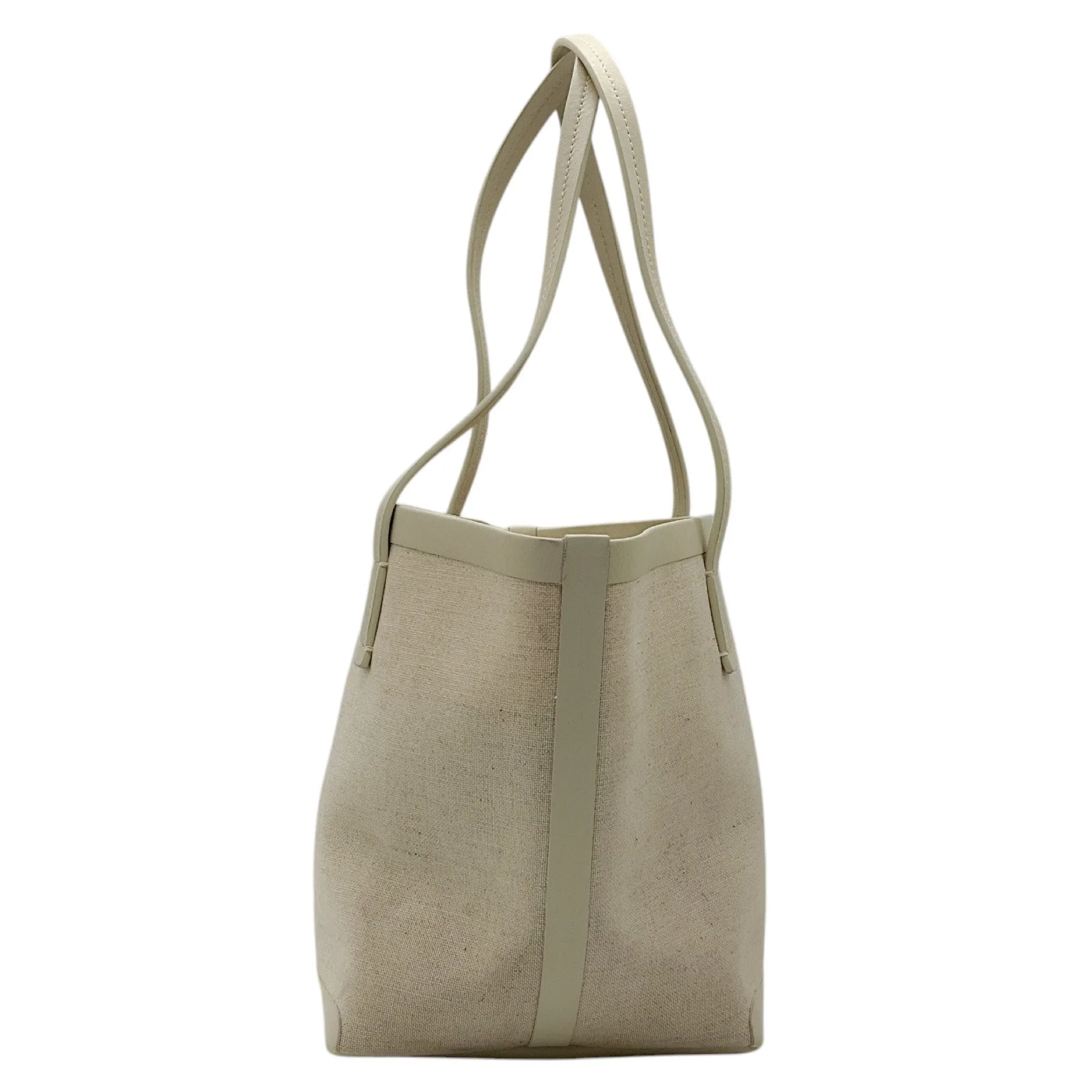 The Row Beige Mini Canvas Tote Bag
