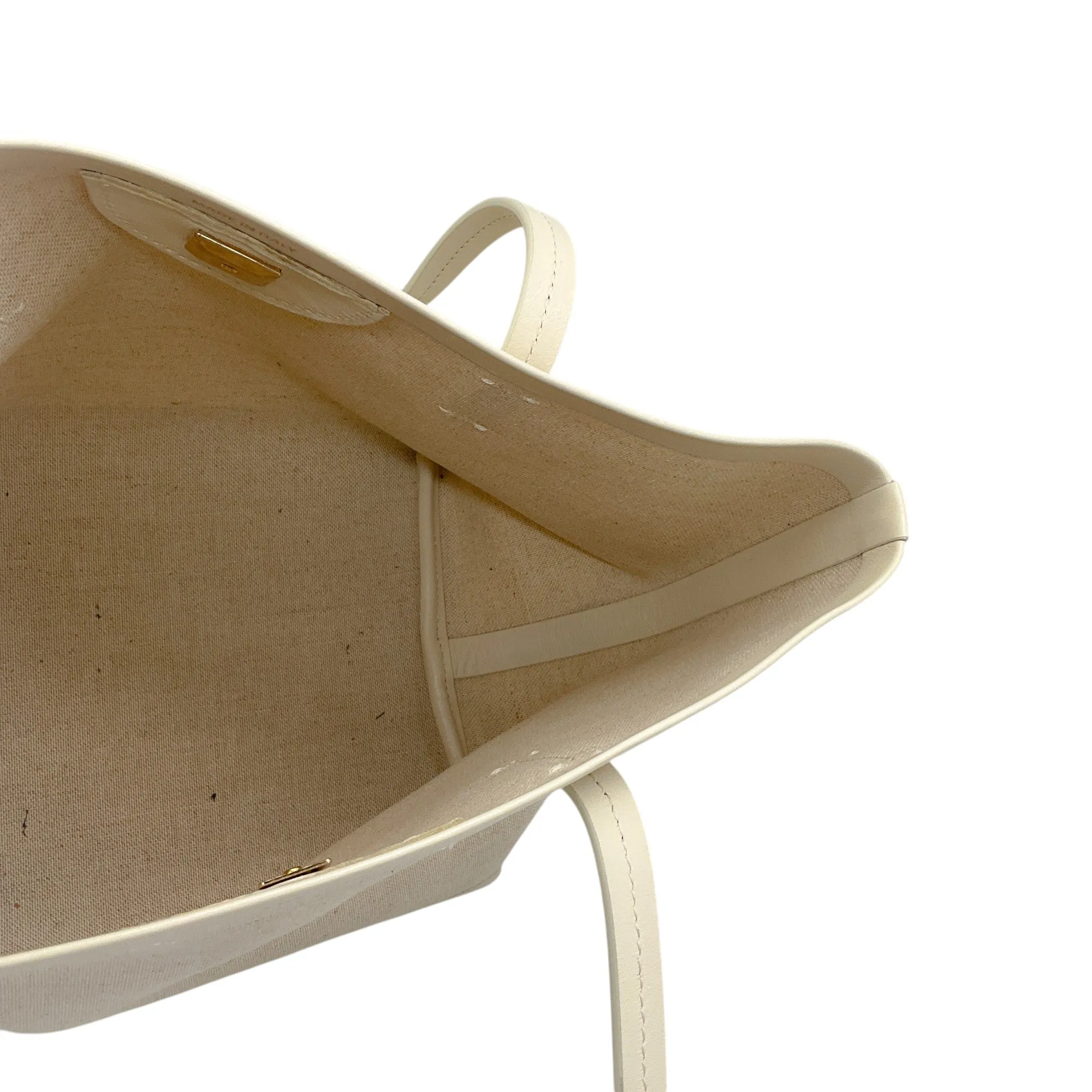 The Row Beige Mini Canvas Tote Bag